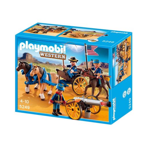 Playmobil kavaleri og kanon med hestevogn 5249 western