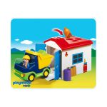 Playmobil 1-2-3 Lastbil med garage 6759