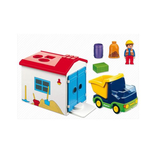 Playmobil 1-2-3 Lastbil med garage 6759