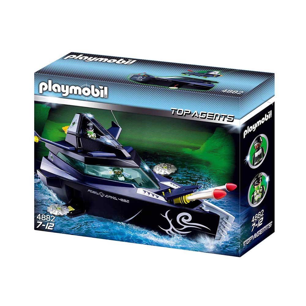 Playmobil Top Agents 4882 Robo Gangsters kampbåd