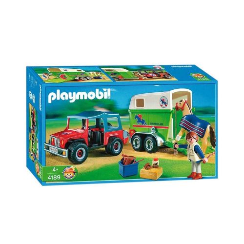 Playmobil Country hestetrailer med jeep 4189 æske