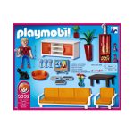 Playmobil Dukkehus dagligstue med pejs bagside