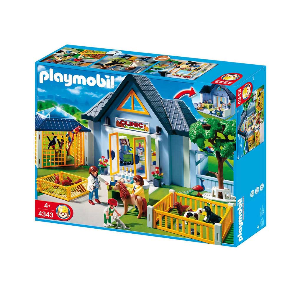 Playmobil dyreklinik 4343 kasse
