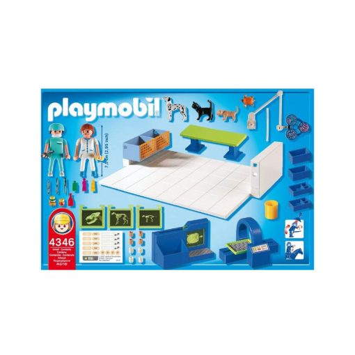 Playmobil dyrlæge operationsstue 4346 bagside