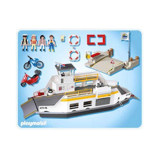 Playmobil færge 5127 bagside indhold