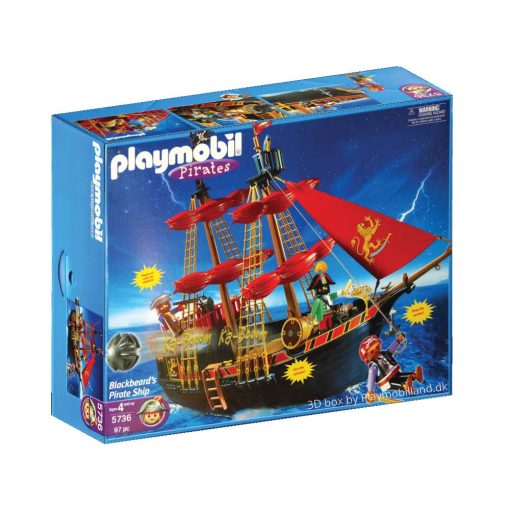Playmobil piratskib 5736 Sortskæg blackbeard