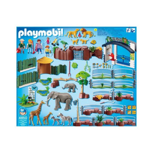 Stor Playmobil Zoologisk Have 4850 indhold