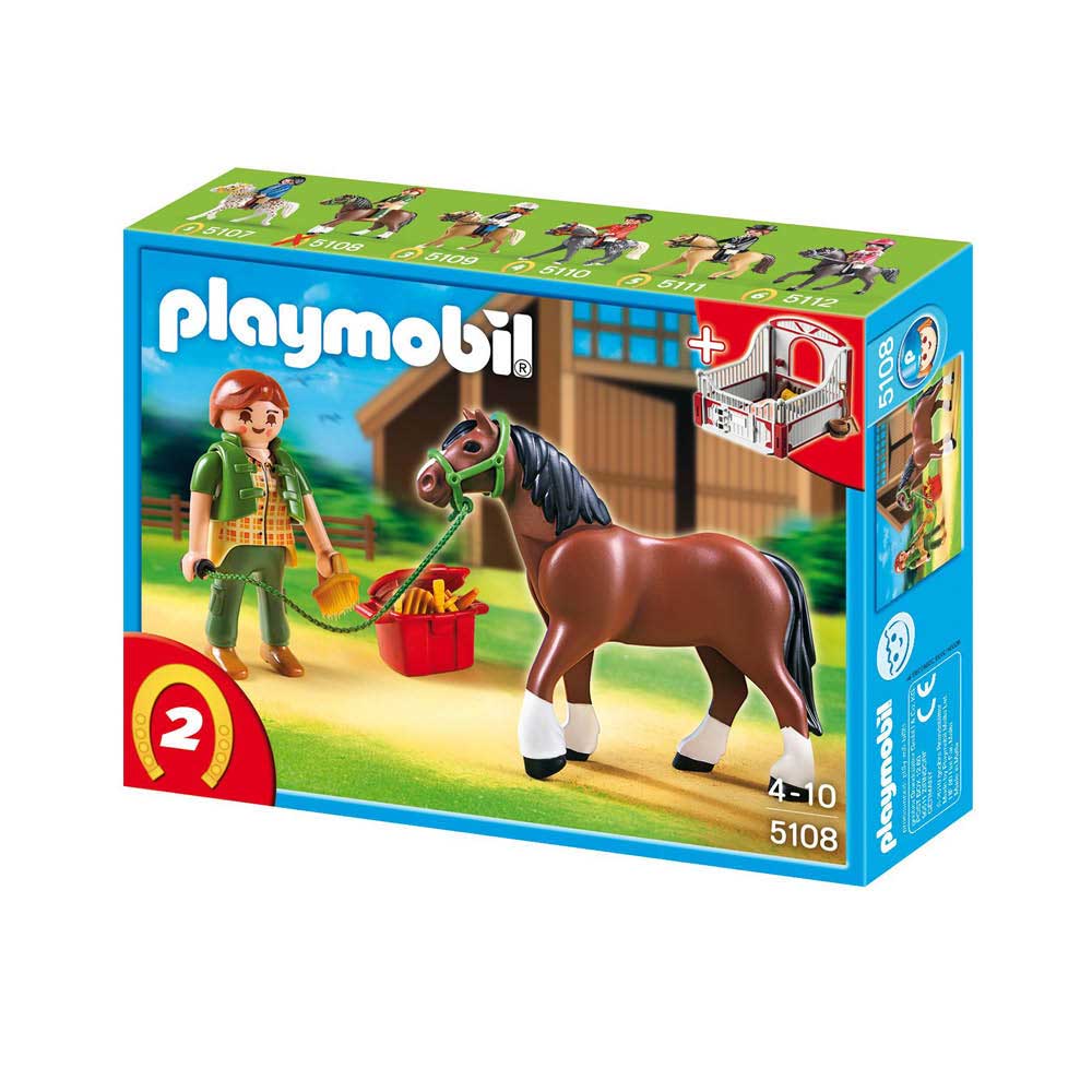 Playmobil Country Shire hest med stald 5108