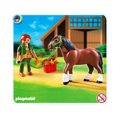 Playmobil Country Shire hest med stald 5108