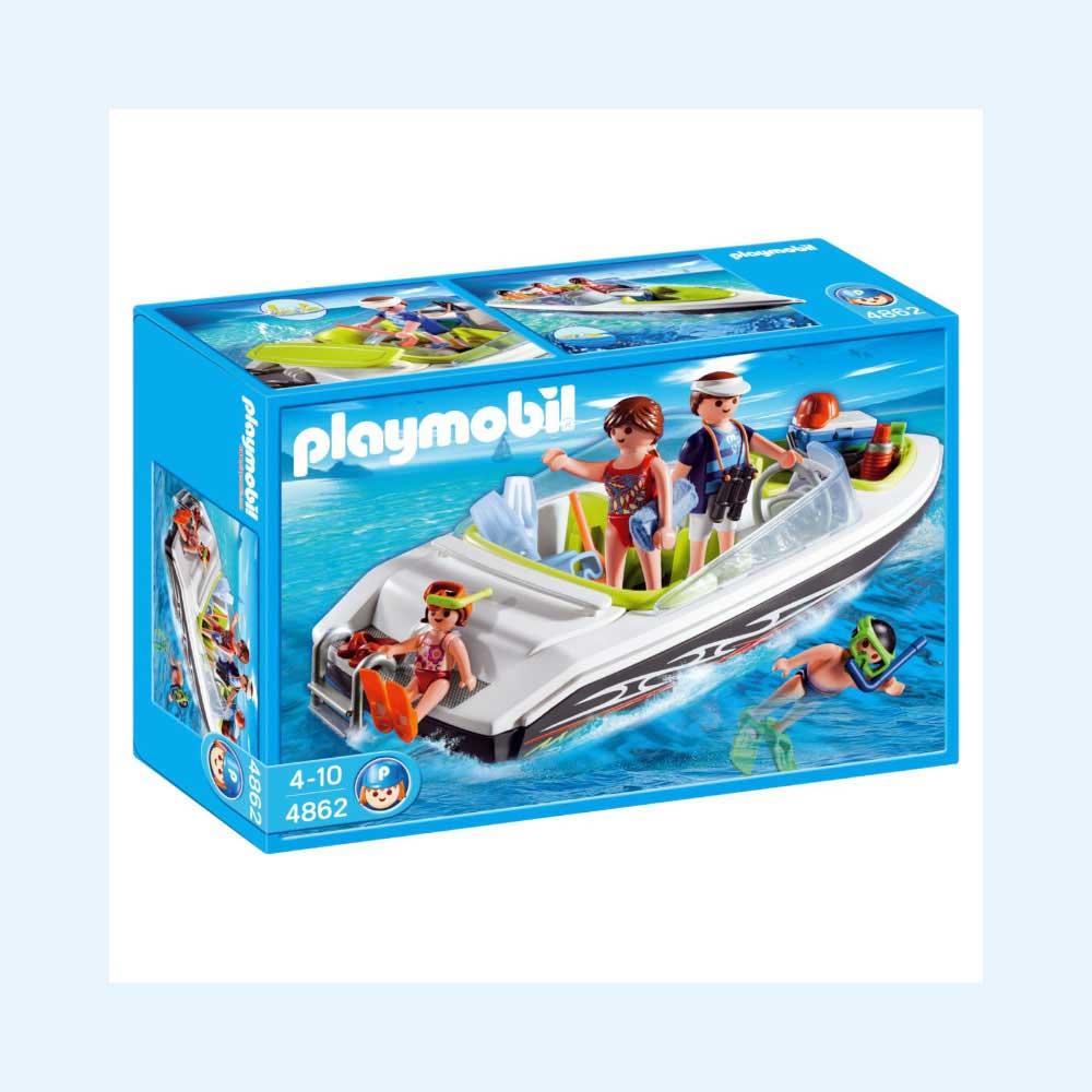Køb Playmobil Speedbåd familie 4862 -