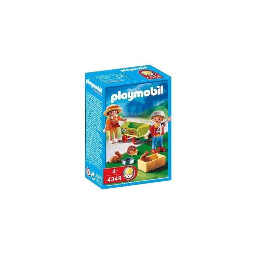 Playmobil børn trækvogn med kæledyr 4349