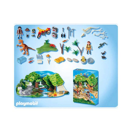 Playmobil Julekalender Dinosaur Eventyr 4162 indhold