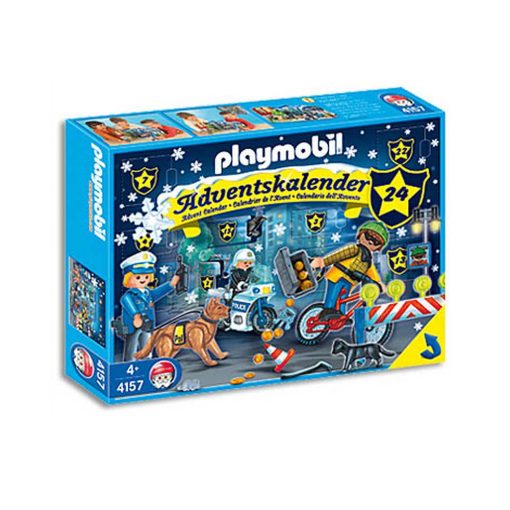 Playmobil julekalender politiet på forbryderjagt 4157 æske