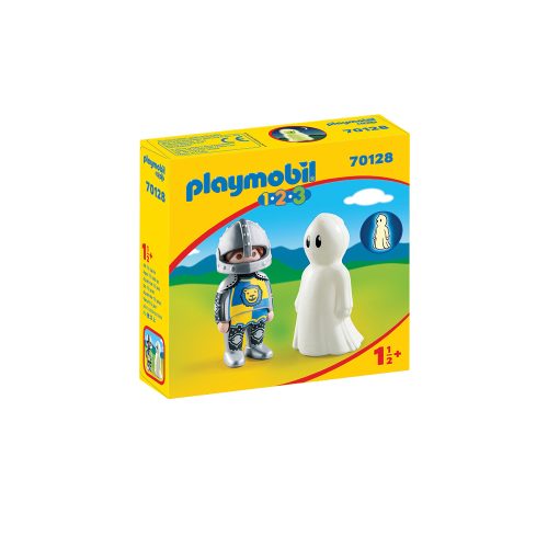 Selvlysende Playmobil spøgelse og ridder 70128 æske