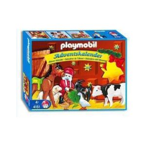 vintage playmobil julekalender dyrenes jul 4151 æske