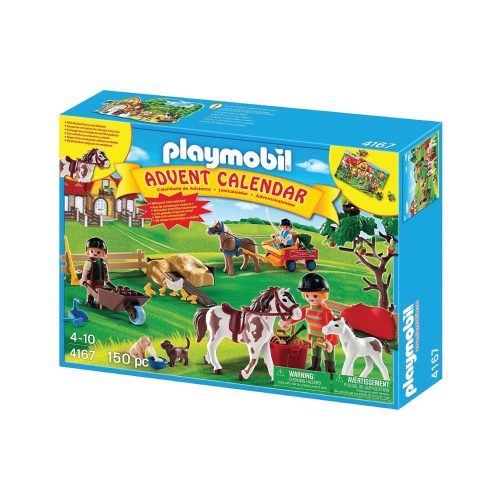 Playmobil julekalender Ponygården 4167 æske