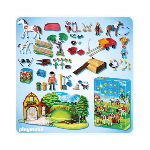 Playmobil julekalender Ponygården 4167 indhold