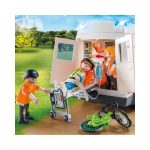 Playmobil ambulance med blinklys og figurer 70049