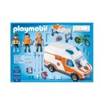 Playmobil ambulance med blinklys indhold