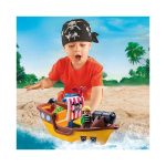 Playmobil piratskib 9118 med barn