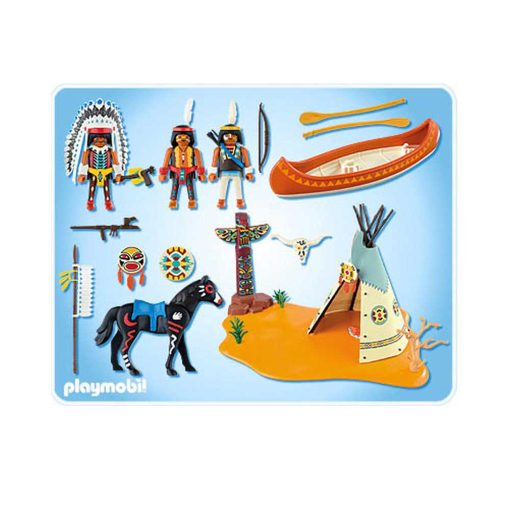 Playmobil Indianerlejr 4012 indhold