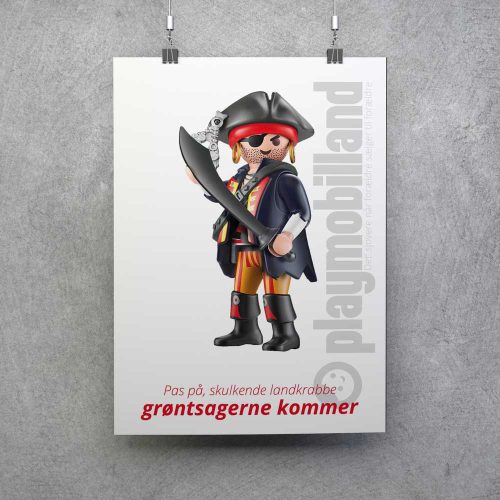 Playmobil pirat plakat grøntsager