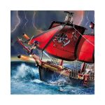 Playmobil piratskib 70411 dødnigehoved kampskib illustration