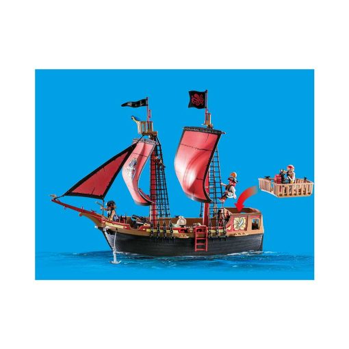 Playmobil piratskib 70411 dødnigehoved kampskib fra siden