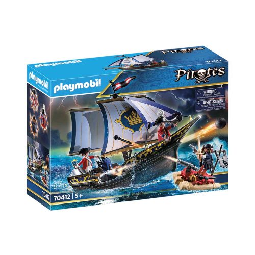 Playmobil Rødjakkesejler skib 70412 kasse