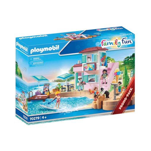 Playmobil iskiosk ved havnen 70279 kasse
