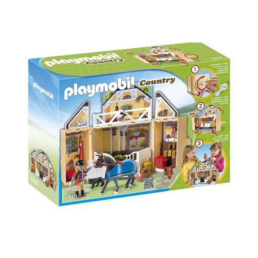 Tag-med Playmobil ponygård æske