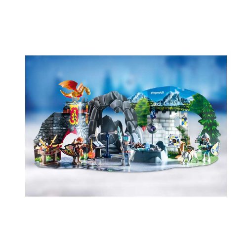 Playmobil julekalender 70187 kampen om den magiske sten opstilling