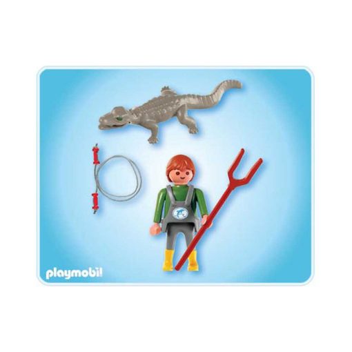 Playmobil dyrepasser med krokodille 4465 indhold