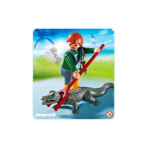 Playmobil dyrepasser med krokodille 4465