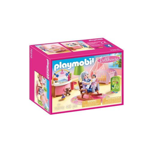 PLaymobil dukkehus børneværelse baby 70210 kasse