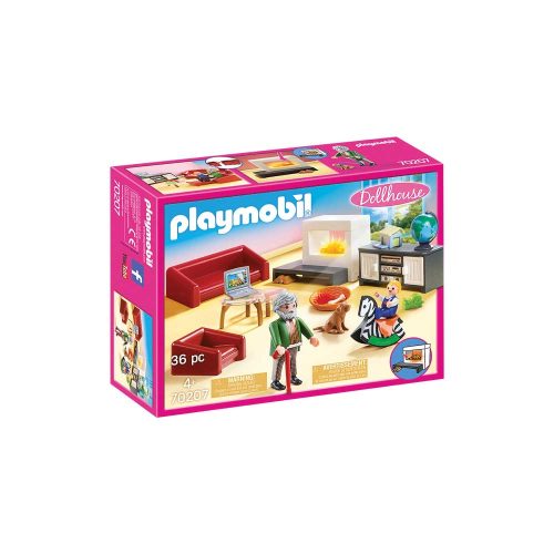 Playmobil dukkehus hyggelig stue 70207 kasse
