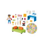 Playmobil dukkehus teenageværelse med sofaseng 70209 indhold