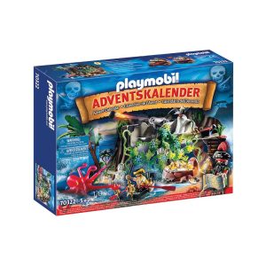 Playmobil julekalender 70322 skattejagt i piratbugten kasse