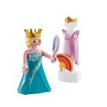 Playmobil prinsesse med mannequin på hvid baggrund