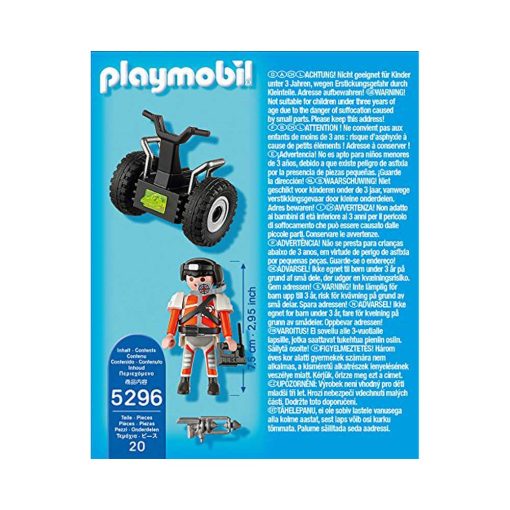 Playmobil Top Agent på Segway 5296 bagside