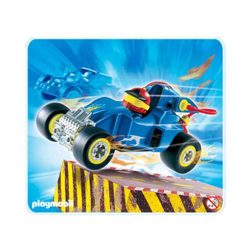 Blå Playmobil stunctcar Racerbil 4181 illustration