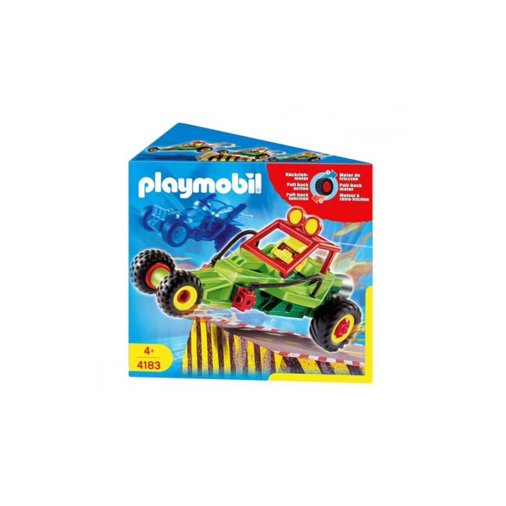 Grøn Playmobil stuntcar racerbil 4183