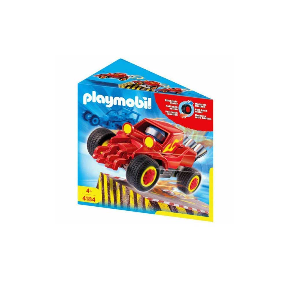 Rød Playmobil stuntcar racerbil 4184