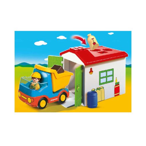 Playmobil 1-2-3 puttekasse garage 70184