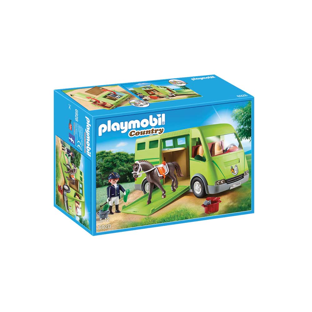 Playmobil hestetransport 6928 kasse