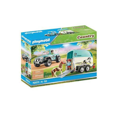 Playmobil jeep og ponytrailer 70511 æske