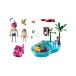 Playmobil pool med vandpistol 70610 indhold