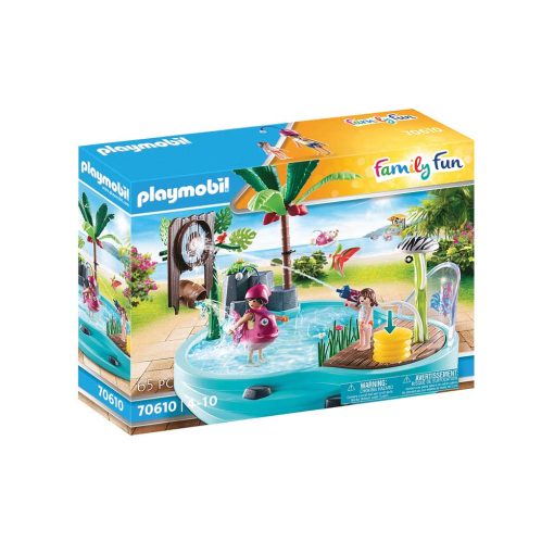 Playmobil pool med vandpistol 70610 æske