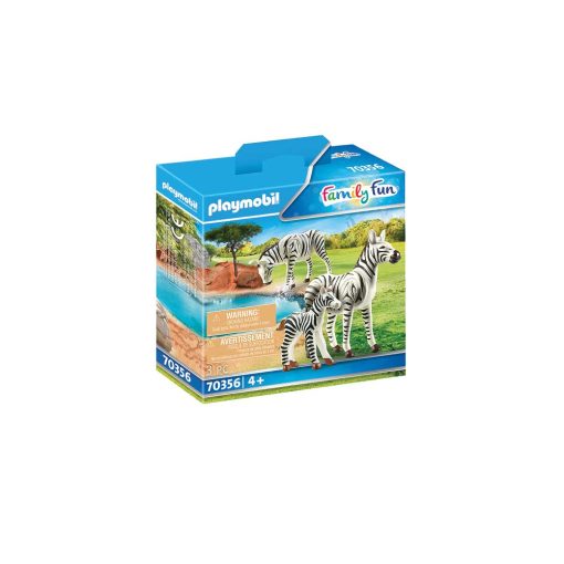 Playmobil zebra med føl 70356 kasse