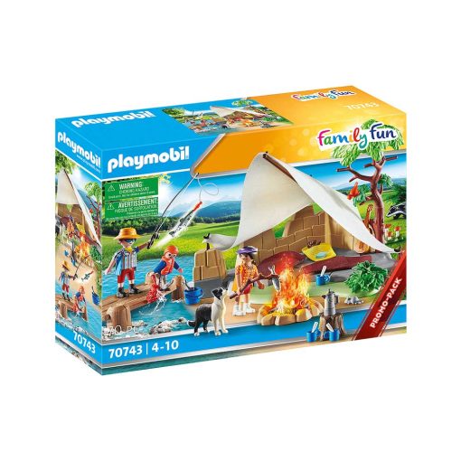 Playmobil familie på campingtur 70743 kasse